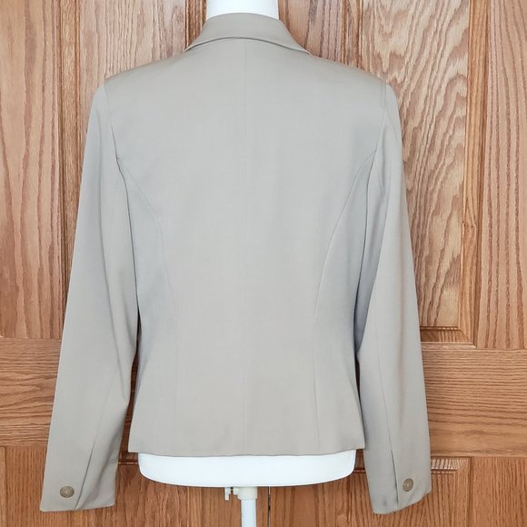 Tailored Soft Camel/Beige 3 Button BlazerJacket Fully Lined Size 10 - Picture 2 of 7